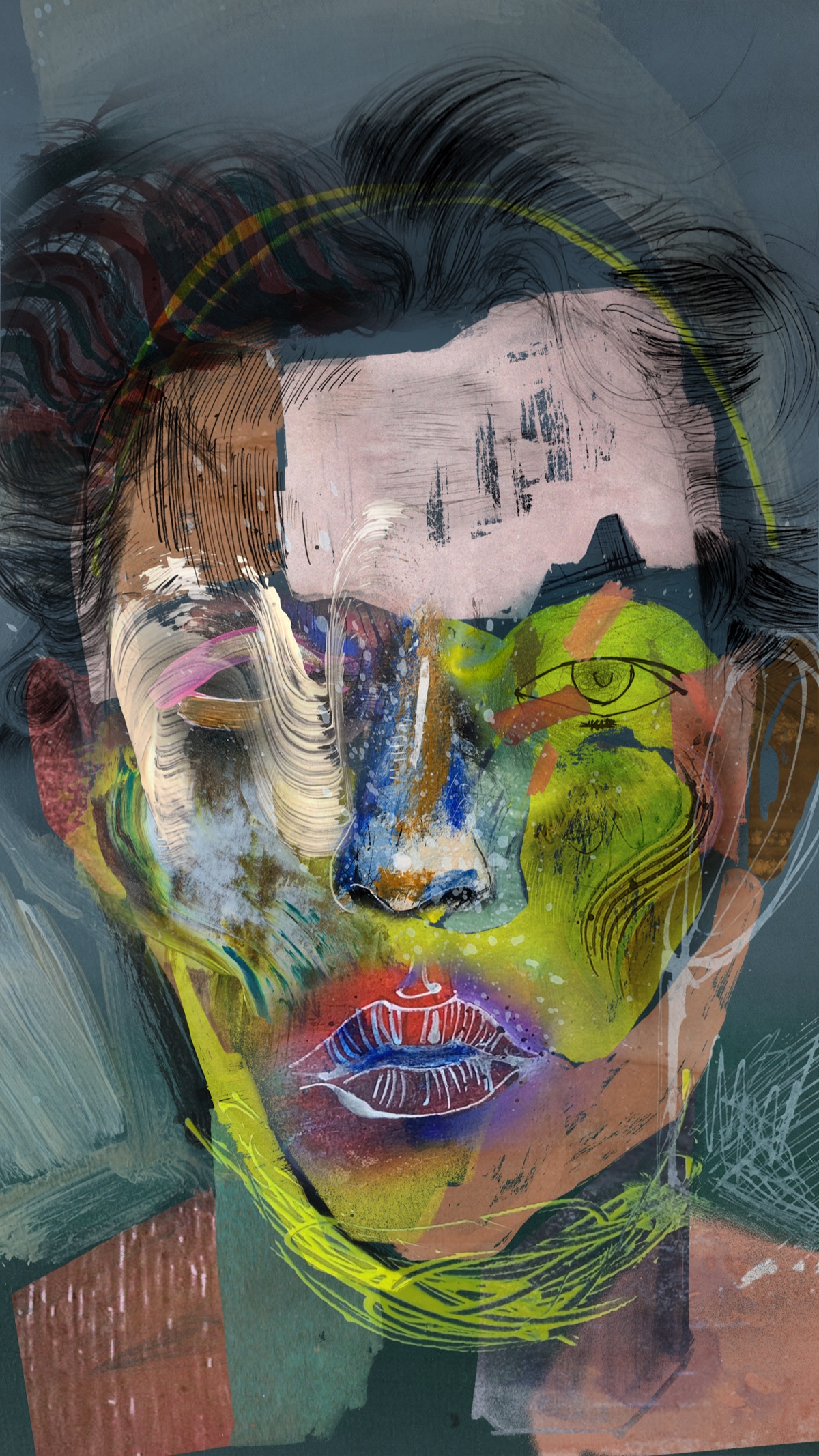Borrowed Skin — unique art print UB051-001