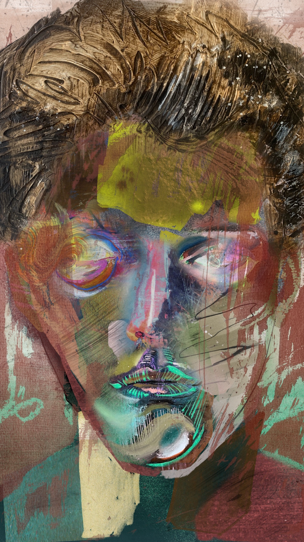 The Slowest Gesture — unique art print UB079-001