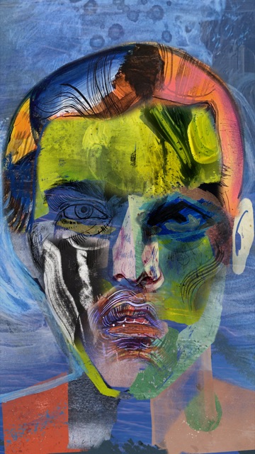 Being with Two Silences — unique art print UB035-001