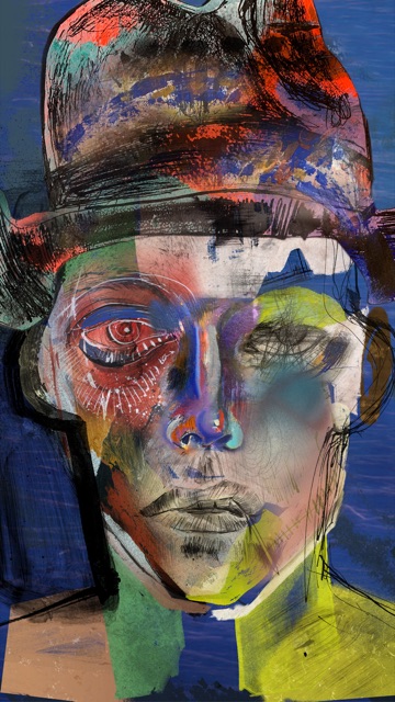 Listening Through Color — unique art print UB043-001