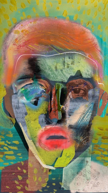 The Hidden Face — unique art print UB096-001